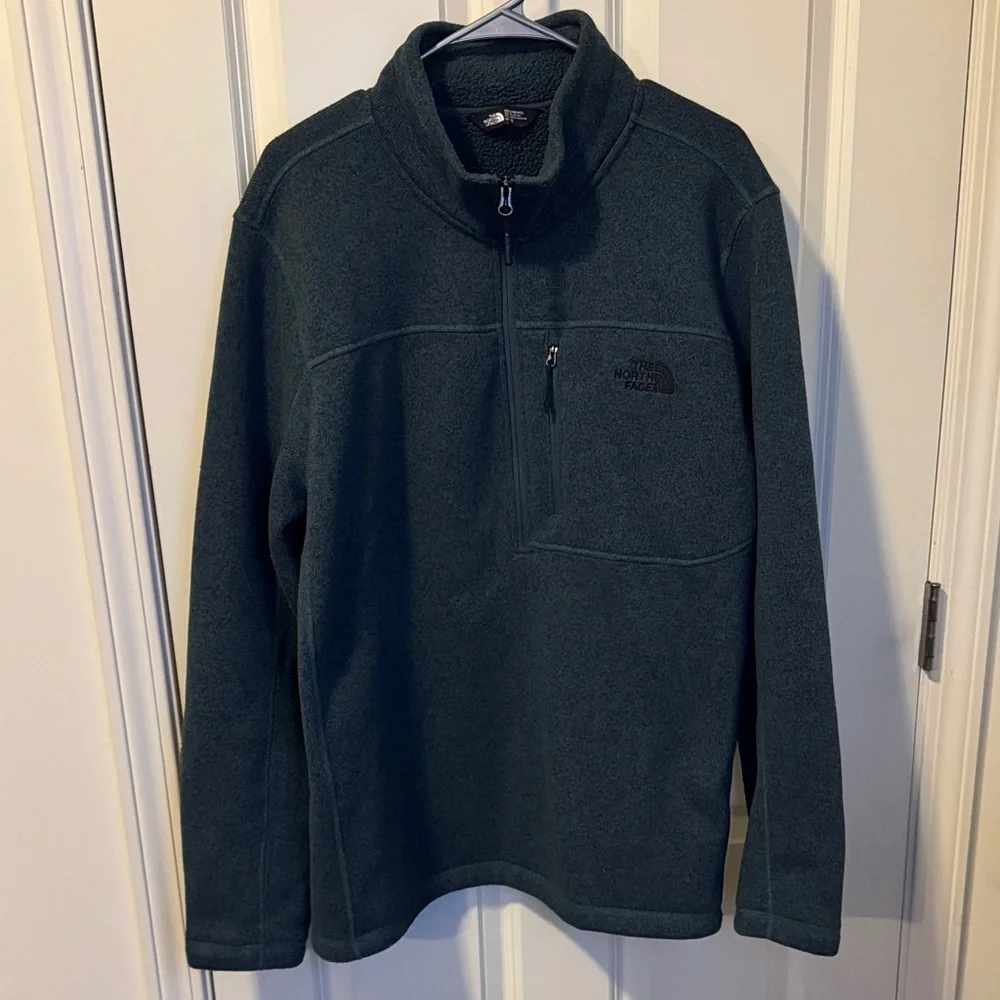 The North Face Dark Green 1/2 Zip Fleece Jacket